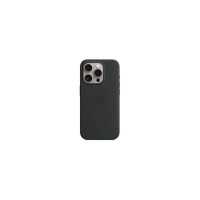 Apple iPhone 15 Pro Max Silicone Case with MagSafe - Black 