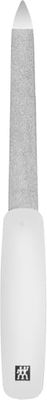 ZWILLING Lime à ongles (revêtement saphir, pointe de la lime polie pour le nettoyage des ongles, surfaces de la lime à gros grain et à grain fin), blanc, 160 mm