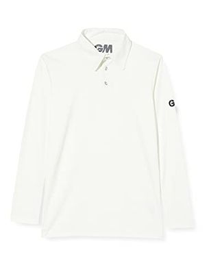 Gunn & Moore Maestro, Camicia da Cricket Uomo, Bianco, Large Adult