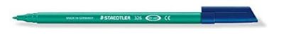 STAEDTLER 326-5 viltstiften Noris Club, circa 1,0 mm, uitwasbaar, 10 stuks in kartonnen etui, groen