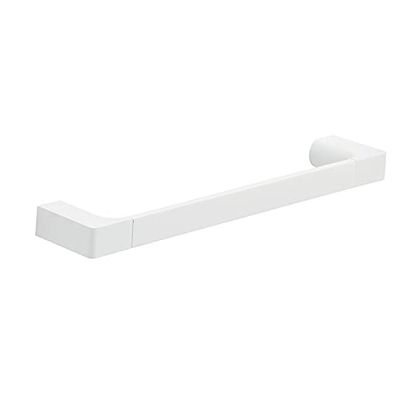 Gedy G-Kuala Lumpur Porta Asciugamani CM.35, Colore Bianco, Componenti Realizzati in Cromall, Ottone e Vetro, Garanzia 2 Anni, Misure 2,5 x 35 x 6,6 CM e Peso 0,506 kg, Design R&S, 35 cm