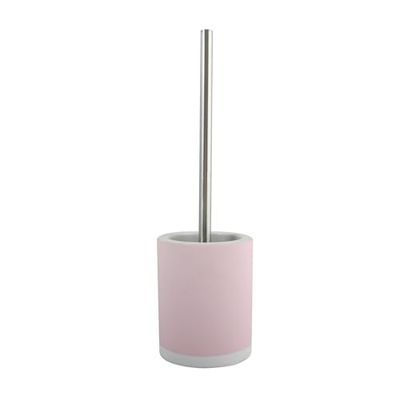 MSV Brosse WC avec Support Céramique Cagliari Rose Pastel