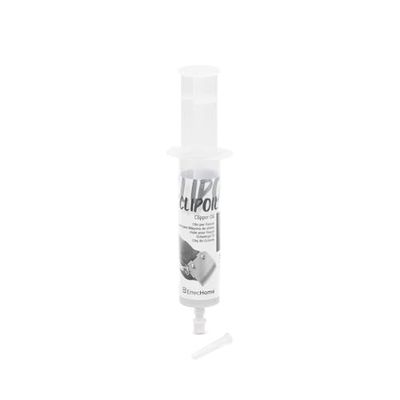 ErrecHome ClipOil Aceite para máquinas de afeitar, de cortar el pelo, recortadoras de barba; Lubrica y enfría los cabezales de afeitado, protege contra la corrosión, Jeringa de 30 ml