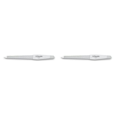 3 Claveles 2302 Lima Zafiro, Cromada De 5 Cm, Blanco (Paquete de 2)