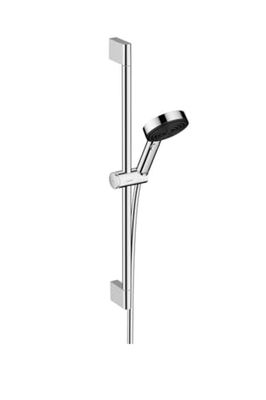 hansgrohe Pulsify Select S Set doccia 105 3 tipi di getto Relax con asta doccia 65 cm, cromo, 24160000