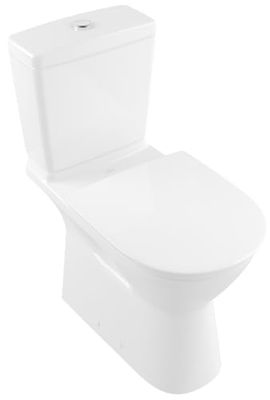 Villeroy & Boch Sedile WC ViCare senza barriere Blue AntiBac – con abbassamento automatico – Sedile WC rimovibile e infrangibile in Duroplast – Copriwater antibatterico a forma di D – Ricambio