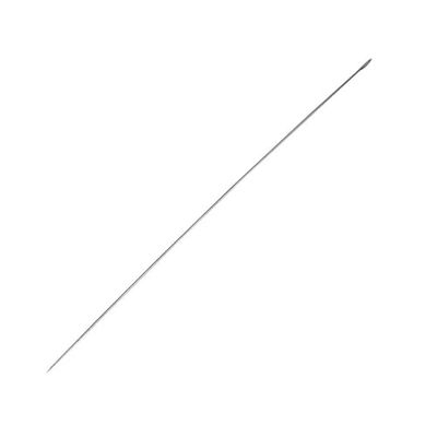 Rayher Aiguille à perles spéciale pour Délica-rocailles 0,5x120 mm 2pcs, 2154900, Tons Argentés