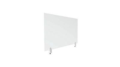 ALBA - Séparateur de Bureau en Plexiglass Transparent - Vitre de Protection - Résistant - Stable - Timy - 60 cm