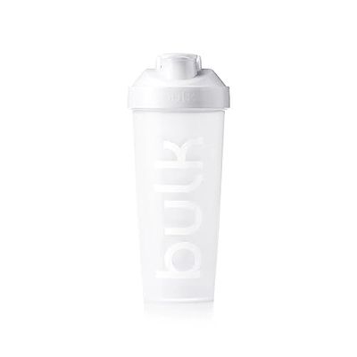 Bulk Iconic Shaker Bottle, 750ml, Gunmetal Black, Leak-Proof, BPA-Free, Wire Mixing Ball for Lump-Free Shakes, Convenient Carry Handle, Transparent Fill Level, Dishwasher Safe