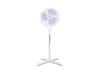 BEPER P206VEN103 Pedestal Fan 3 Blades, Adjustable Height up to 125cm, 3 Speeds, Automatic Oscillation, Easy Assembly Without Tools, 40cm Steel Grille, Cross Base, 40W