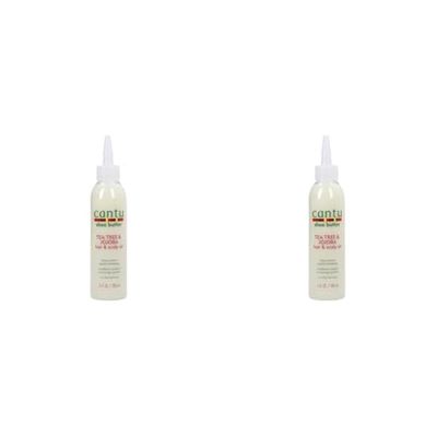 Cantu Huile de Jojoba et arbre à thé pour Cheveux Shine & Hold Mist - 180 ml (Lot de 2)
