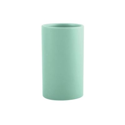Spirella Toothbrush Holder Ceramic Tube 7 x 11.5 cm Matte Green