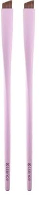 Essence Brow Brush, pennello per sopracciglia, n. 01, multicolore, senza nanoparticelle, confezione da 2 (1 pezzo)