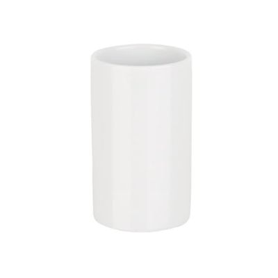 Spirella Bicchiere in Porcellana Tubo Bianco