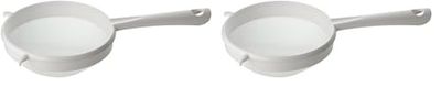 Fackelmann Colino Arcadalina, 19 x 34 cm, in Polipropilene, Bianco, 34 x 19 x 7 cm (Confezione da 2)