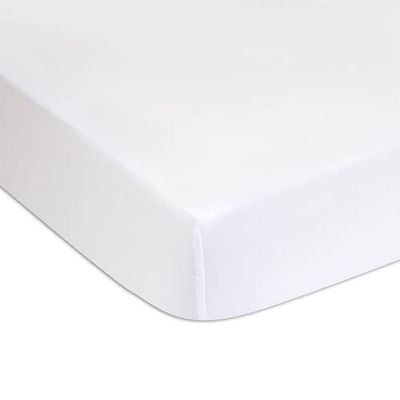 Juego de 2 protectores de colchón, colchón, cuna para bebé, impermeable y transpirable, color blanco | marca Easy Dort | Certificado Oeko-Tex | Fabricado en Europa (algodón, 40 x 90)