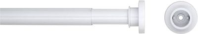 Sealskin Seallux Binario Telescopico per Tenda da Doccia, Acciaio Inox, Bianco, 2,8 x 2,8 x 220 cm