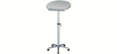 MAUL Poste de Travail Statique | Hauteur réglable en continu de 75 à 120 cm | Bureau Mobile pour Travailler en Position Assise ou Debout | Rangement Pratique pour Stylo et classeur | Gris