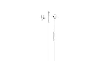 RYGHT B-PODS R482051 - Auriculares semicables con Cable, Color Blanco