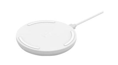 Belkin BoostCharge draadloos 10W-laadstation (Qi-gecertificeerde snelle draadloze lader voor iPhone, Samsung, Google en meer), Wit