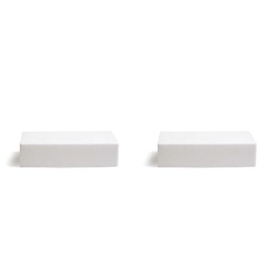Decora, 0174023 Rettangolo in Polistirolo Imbustato Singolarmente, Ideale come Dummy per Realizzare Torte a Piani, Bordi Dritti, 20 x 30 x 7,5 cm (Confezione da 2)