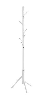 HAKU Mobel Hall-Tree White, Metal - Size: H 173 cm X Ø 48 cm, Style: Traditional
