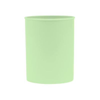 DONAU 3132101PL-06 Plastic Pen Holder / 1 Piece/Green Pastel Colour/for Office School Household and Children/PP Product Desk Organiser and Pencil Storage Box
