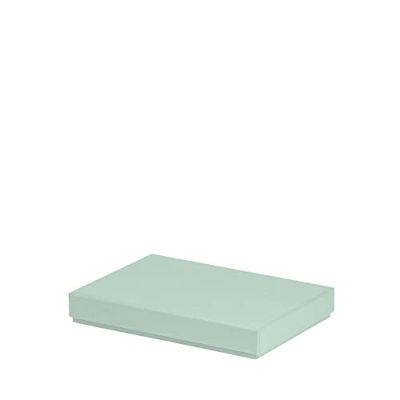 Rössler Boxline 13521453651 Cardboard Box Rectangular Suitable for DIN A5, Mint, Pack of 1