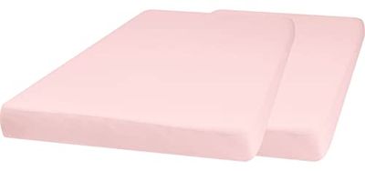 Lot de 2 draps-housses en jersey 70 x 140 cm