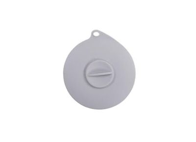 Dexas Pet Couvercle à ventouse flexible pour nourriture pour chien/chat Gris clair