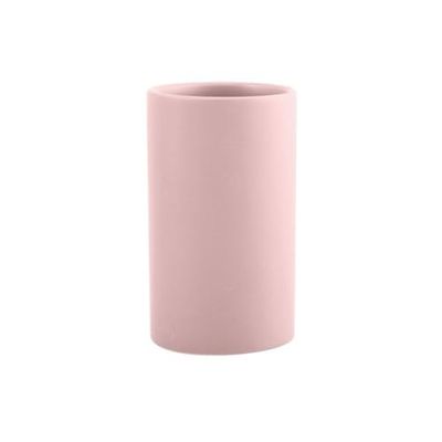 Spirella Toothbrush Holder Ceramic Tube 7 x 11.5 cm Matt Pink