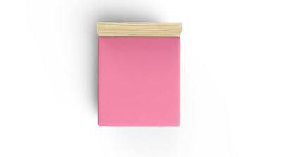 Premium Ranforce Super King Fitted Sheet, 100% cotone, 180 x 200 + 30 cm, rosa morbido, 117 g/m², ideale per il lusso Bedroom Comfort