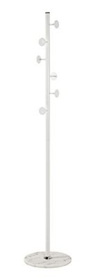 HAKU Möbel Perchero blanco, blanco, Mármol, metal - Dim.: AL 180 cm x diámetro 35 cm, Estilo: Moderno