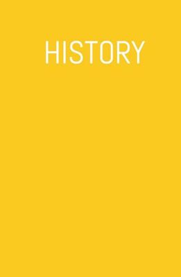 History College Ruled Journal: Hardcover: - 256 Pages – Yellow