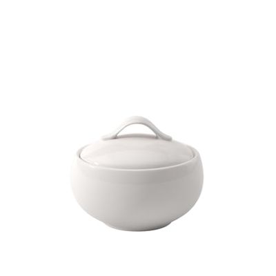 Villeroy & Boch New Cottage Basic Açucareiro/geleia para 6 pessoas de 0,45 l, porcelana, branco, 17x15x22 cm