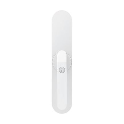 ABUS WINTECTO One – Poignée de fenêtre motorisée intelligente avec alarme, pour fenêtres et portes-fenêtres – installation facile sans perçage – blanc – fermeture différente