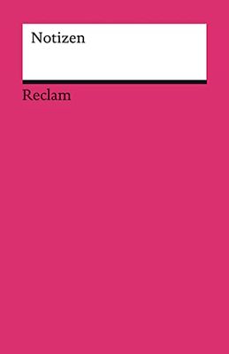 Notizen (magenta): Das kleine Reclam-Notizbuch blanko