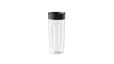 Braun MultiQuick 5 Vario Fit sportflaska med drickslock – Smoothie-mugg för resor, diskmaskinssäker, 600 ml, svart/blå