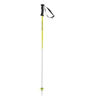 HEAD Équipe Supershape Bâton de Ski Jeunesse Unisexe, Blanc/Noir/Jaune Fluo, 80 cm
