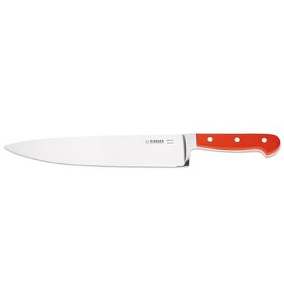 Giesser Sinds 1776 - Made in Germany - koksmes gesmeed rood Skyline Red, 25 cm, geklonken keukenmes, roestvrij, vaatwasmachinebestendig