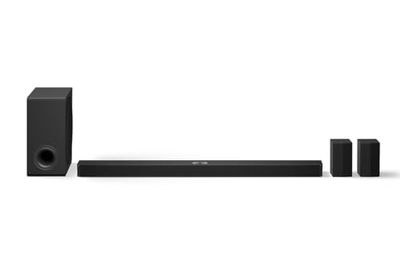 LG S90TR - Barra audio intelligente, 670 W di potenza e 7.1.3 canali, altoparlanti doppi posteriori wireless, 3 altoparlanti verticali, audio surround Dolby Atmos e DTS: X, Hi-Res 24 bit/96 kHz