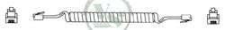 VS-ELECTRONIC - 612231 hoornspiraalkabel, 5 m lengte, zwart TC70135-5