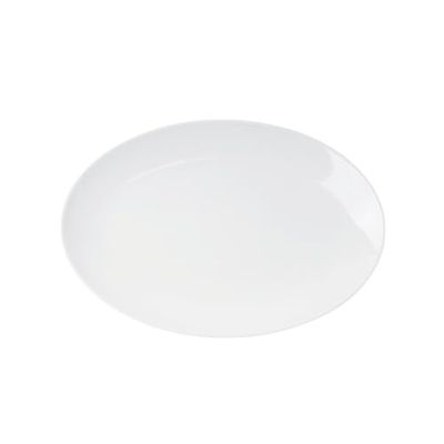 Holst Porzellan AI 130 B1 Lot de 3 assiettes ovales en porcelaine 30 x 20 cm Alina 2ème choix Blanc 30 x 20 x 2 cm
