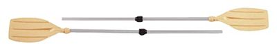 Sevylor KB Hobby 250 Remos, pala dupla, haste alumínio telescópico, ALU-Universalpaddo KB-Hobby250 (Doppelpaddel 2,50 m/riemen 2 x 1,50 m), cinzento, 250 cm