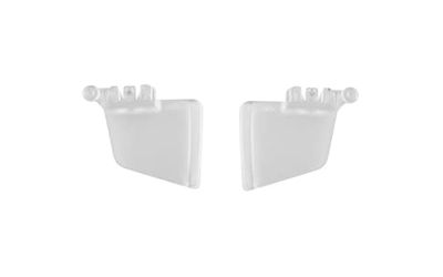 Wiley X Unisex Wx Helix Permanent Side Shields Clear zonnebril, wit, eenheidsmaat, wit, One Size