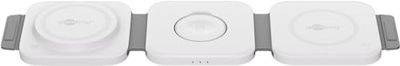 goobay Magsafe 65312 laadstation 3-in-1 opvouwbaar - draadloze reislader Apple Watch en iPhone - 15W Travel Charging Station - Compatibel met iPhone 15 14 13 12 / Pro/Pro Max incl. 1 m USB C