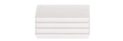 Discofix Lot de 4 aimants pour droitier Rouge 55 x 22 x 8 mm