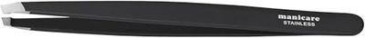 Manicare Slant Tweezer, Surgical Grade Stainless Steel, Ultra Fine Tips, Precision Plucking, Eyebrow Tweezing, Removes Unwanted Hair, Facial Hair, Shapes Brows, Professional Beauty Tool