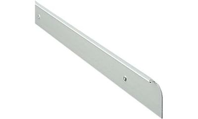 Merriway BH04366 Worktop Trim End Cap, 30 x 630 mm - Matt Silver