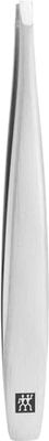 ZWILLING Pincett rak (pincett för ögonbryn, uppruggade, kalibrerade spetsar, allergivänliga), Premium, silver, 90 mm